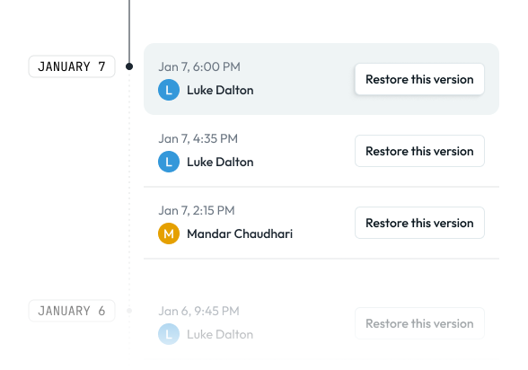 Versioning